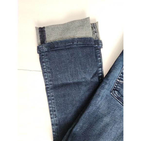 7 for all mankind Jeans dark was cuffed bottom straight leg size 28 - Picture 6 of 9